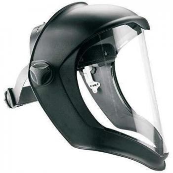 Honeywell 1011624 Escudo facial biocónico Pantalla de policarbonato con lente transparente revestida antirrayaduras / Fogban