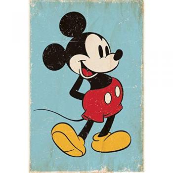 Mickey Mouse Póster de Retro, Multicolor