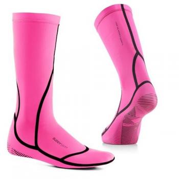 Calcetines Neopreno Buddyswim Trilaminate Warmth 2.5mm rosa negro - M, ideales para natación en aguas abiertas, buceo, submarinismo y surf, con aislamiento del frío y diseño