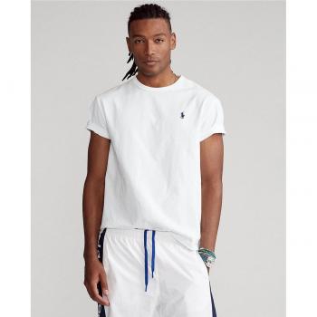 Ralph Lauren Men's Thick Knit Polo Denim T-Shirt, White, Size L