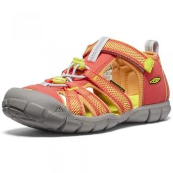 Keen - Sandalias de montaña para niños SEACAMP II CNX, color naranja, talla junior 35