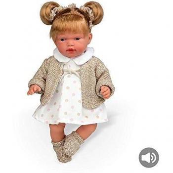 Muñeca Bebé Elegance Hanne con Mecanismo de Risa, 28cm, Modelo 60251