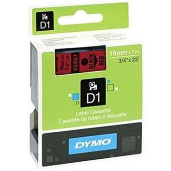 DYMO S0720870 Label Tape D1 45807 Tape Colour: Red Font Colour: Black 19 mm 7 m