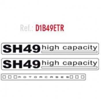 Shad D1B49ETR Adhesivos Baúl Sh49, Blanco