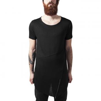 Urban Classics Plus Size Long Front Zip T-Shirt
