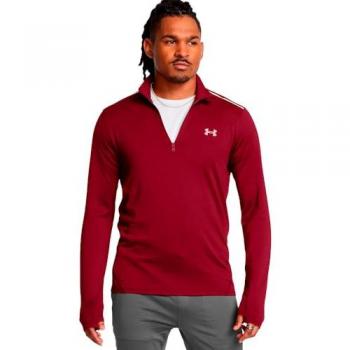 Camiseta de Fitness para Hombre Under Armour Vanish Rojo XL con Media Cremallera y Reflectante
