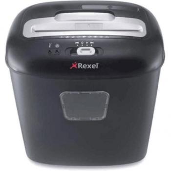 Destructora de Papel Rexel Duo, Corte en Partículas, Capacidad de 10 Hojas, Papelera de 17 Litros, Color Negro