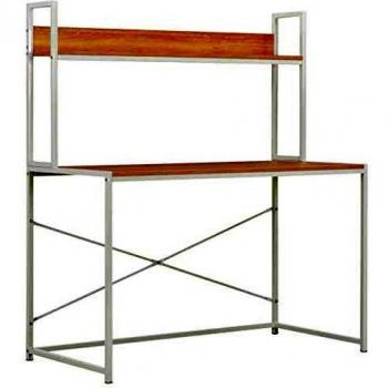 vidaXL Escritorio para ordenador color blanco y roble 120x60x138 cm