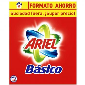 Detergente en polvo Ariel Básico 55 dosis