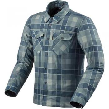 Camisa de Moto REV'IT! Bison 2 H2O Azul Marino Oscuro