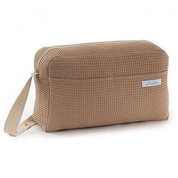 Bolsa organizadora multifuncional para carro de bebé Mi Bollito Marrón 15 x 24 x 40 cm