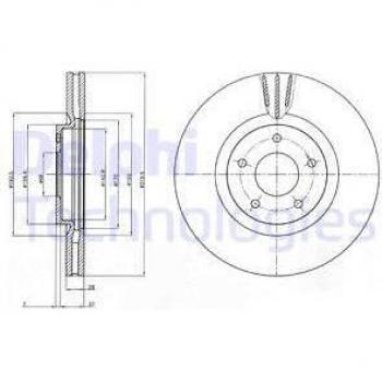Disco de freno DELPHI BG4231C - Disco de freno, marca DELPHI, modelo BG4231C
