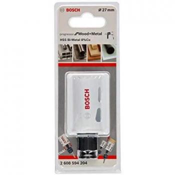 Sierra de Corona Bosch Progressor 27mm para Madera y Metal - Corte Rápido y Duradero