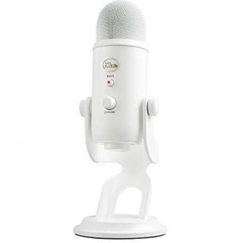 Blue Yeti Micrófono USB para Grabación, Streaming, Gaming, Podcasting en PC y Mac, Micro de Condensador para Ordenador con Efectos Blue VO!CE, Soporte Ajustable, Plug&Play - Blanco