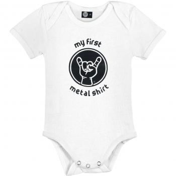 Metal-Kids My First Metal Shirt Body Bebé Blanco 56