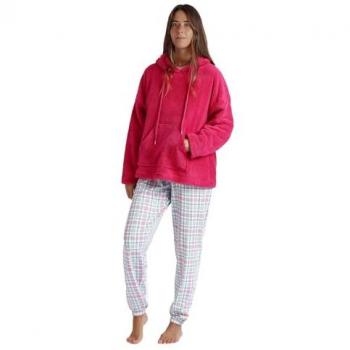 Sudadera de Mujer Calentita de Manga Larga con Capucha Admas Corel Rosa