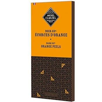 3 x 100 gramos - Michel Cluizel Noir 63% Ecorces d'orange