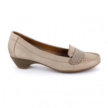 Jana 8-8-22306-24-324 - Mocasines de piel para mujer Beige Pepper
