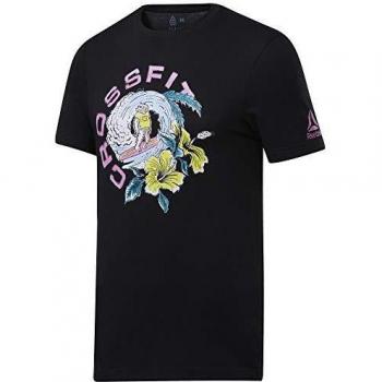 Reebok CF Surfing Bear Graphic Sr Camiseta de Manga Corta, Hombre, Negro