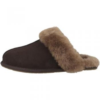 Zapatillas Hogar Mujer UGG Scuffette II, Pantuflas, Color Marrón Oscuro, Talla 36 EU