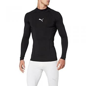 Puma Liga Baselayer LS Warm T-Shirt, Hombre, Black, M