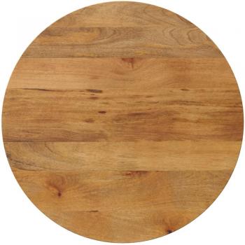 Tablero de Mesa Redondo Ø 70x3,8 cm en Madera Maciza de Mango