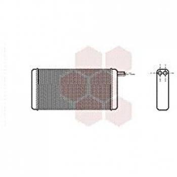 Radiador de calefacción Van Wezel 58006128, intercambiador de calor para interior