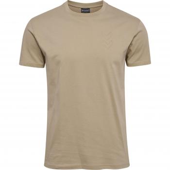 Camiseta Hummel Active Co de manga corta beige 2XL para hombre
