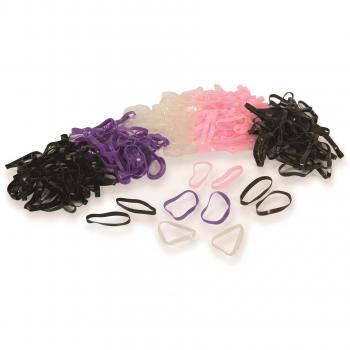 Shires – silicona trenzas, morado
