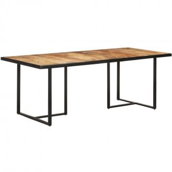 vidaXL Dining Table 200 cm Rough Mango Wood