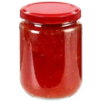 jampotten - VDXL Jampotten met rode deksels 48 st 230 ml glas - N/A - Rood