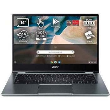 Acer Chromebook Spin 514 - Ordenador Portátil 2 en 1 Convertible y Tactil 14 FullHD, Laptop