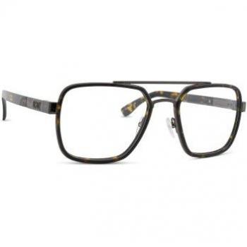 DSQUARED2 D2 0064 Full-Rim Pilot Acetate Eyeglasses, Brown, 55mm/19mm/140mm