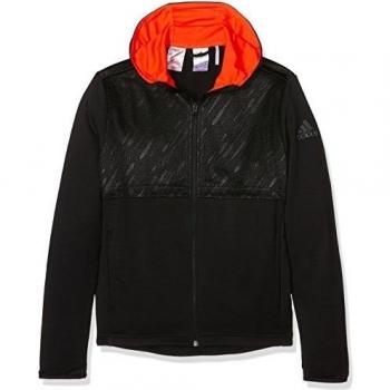 adidas Yb Uf T FZ Hood Sudadera, Niño, Negro