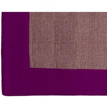 Vianatece 108203 - Alfombra impresa con aplicación piqué, 50 x 70 cm, color camel y violeta