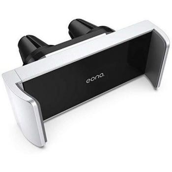 Eono by Amazon - Soporte Móvil Coche, Rejillas del Aire Universale Supporto Telefono Rotazione 360 Gradi Apoyo para iPhone 12 11 Pro XS MAX XR X 8, Huawei, Galaxy S10 S9, Altri Smartphones - Plata