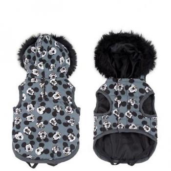Abrigo Acolchado para Perro Talla M con Estampado de Mickey Mouse en Color Gris - Cerdá Disney