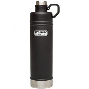 Stanley Classic Aislado al vacío de Acero Inoxidable Botella de Agua – 0.70 L | Color Negro Mate