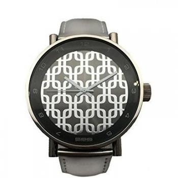 666Barcelona Reloj Analógico para Hombre Unisex de Cuarzo con Correa en Cuero 666-203