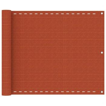 Toldo para balcón HDPE naranja 75x600 cm