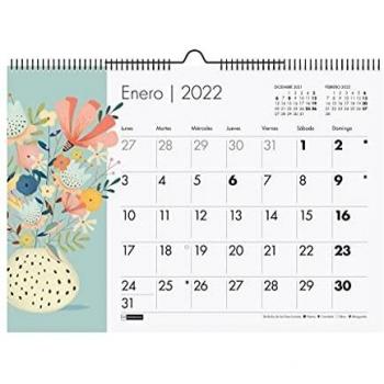 Miquelrius - Calendario de pared 2022 Flores- tamaño A3