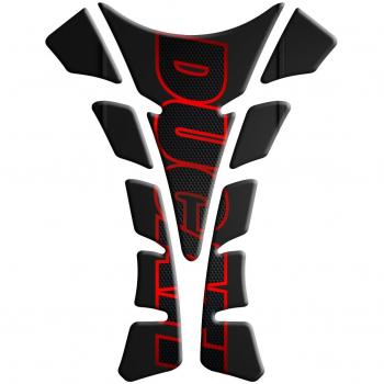 Motoking tanque pad compatible DUCATI carbono  - tanque de la motocicleta y la protección de la pintura universal