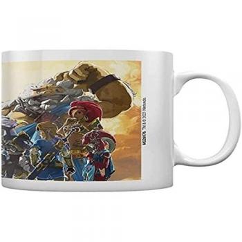 Taza de cerámica oficial The Legend of Zelda Breath of the Wild, 325 ml, diseño Sunset Champions