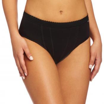 Sloggi Control Tai Briefs - Black Cotton 2-Pack for Women