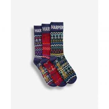 Pack de tres calcetines altos para hombre en varios colores - Harper & Neyer