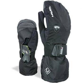 Level Fly Mitt Guantes, Hombre, Negro, 9.5