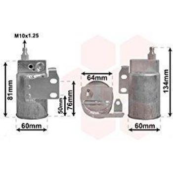 Filtro deshidratante de aire acondicionado VAN WEZEL 3700D143