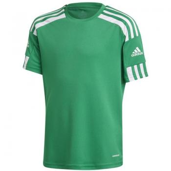 Camiseta de fútbol Adidas Squadra 21 manga corta verde para niño