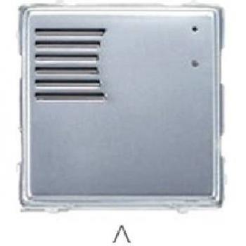 Módulo Urmet Sinthesi S2 en aluminio anodizado color acero brillante para puesto exterior sin botones de llamada 1148/20