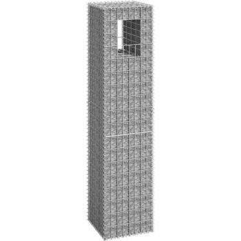 vidaXL Gabion Basket Post 40x40x180 cm Iron
